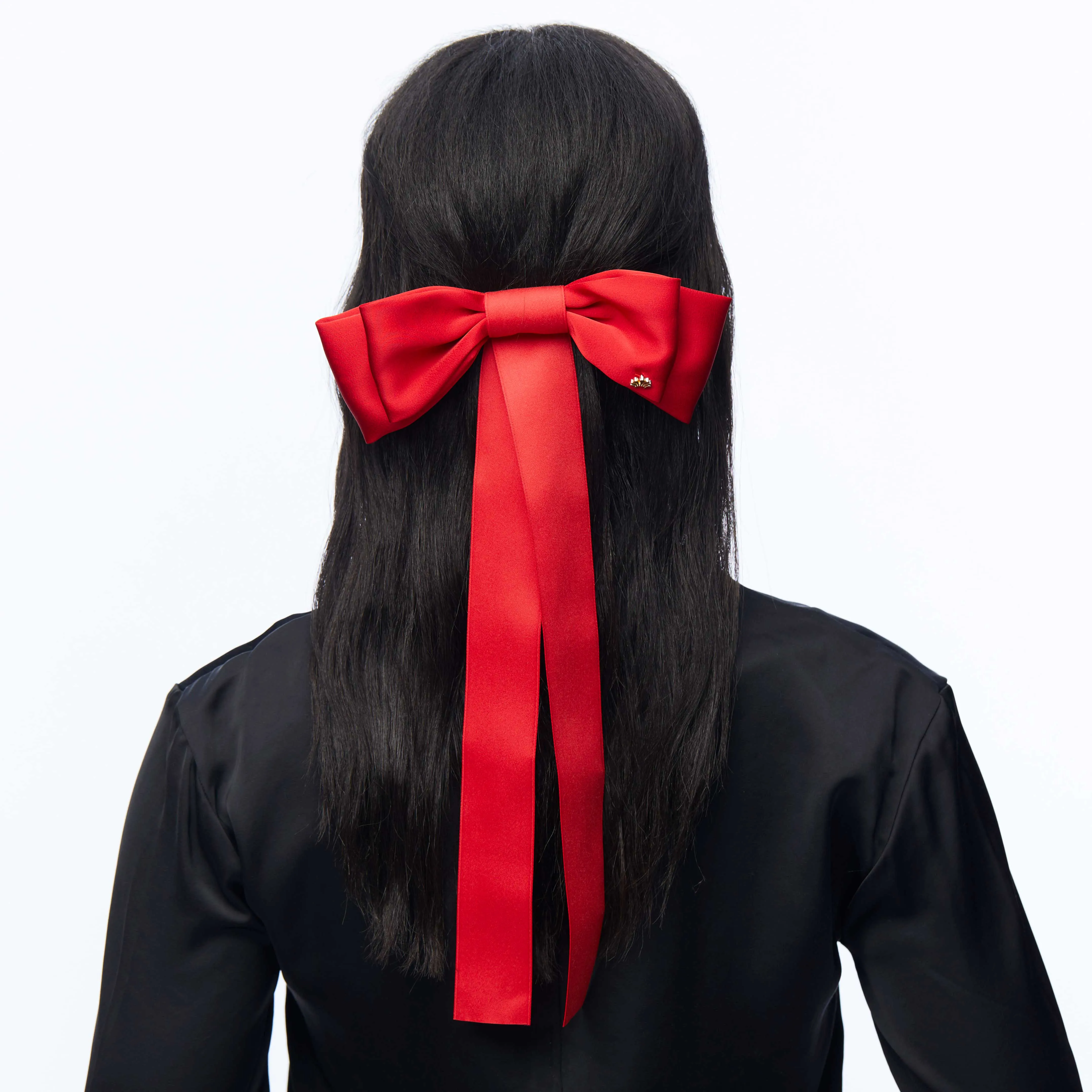 CRIMSON JANE BOW BARRETTE