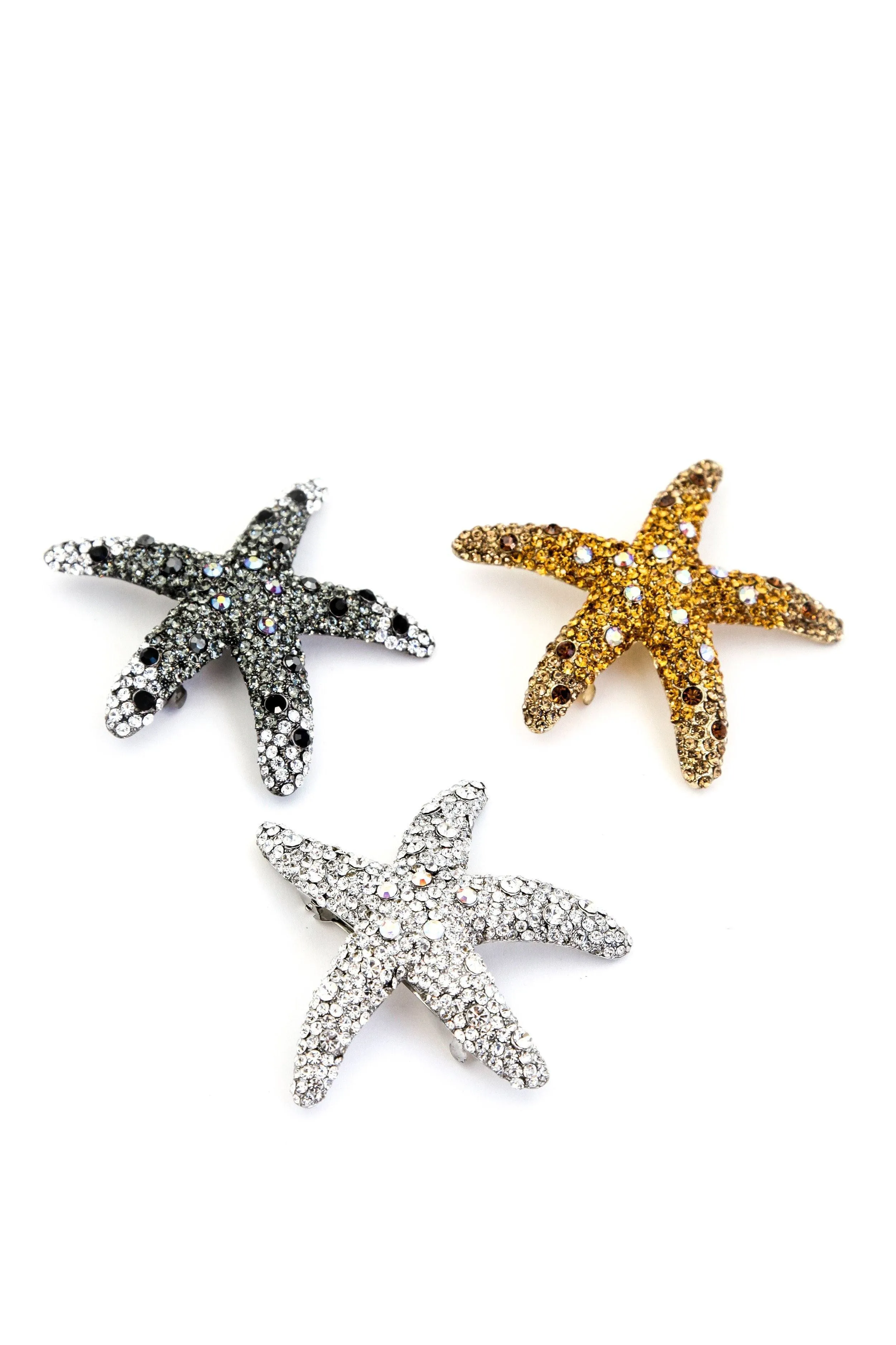 Crystal Dipped Starfish Barrette