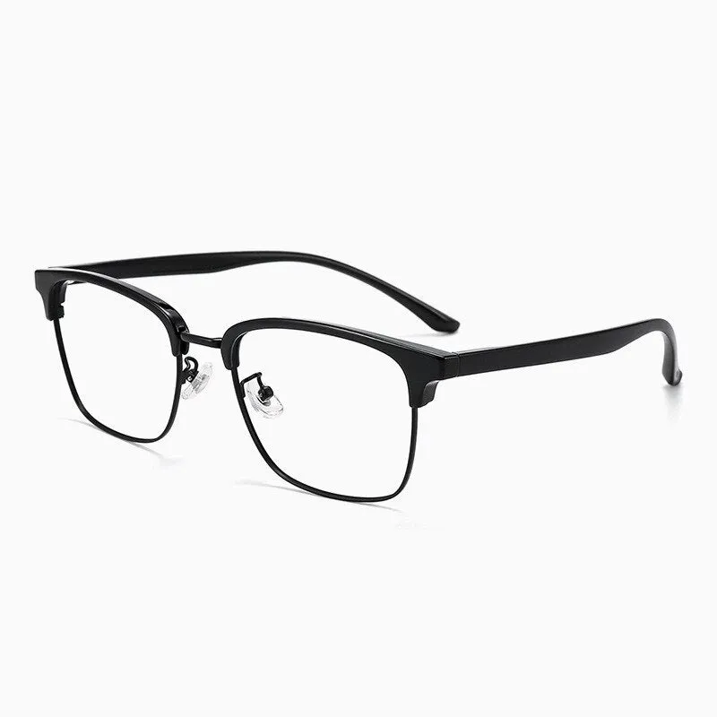 Cubojue Unisex Full Rim Oversized Square Tr 90 Titanium Alloy Myopic Reading Glasses 3513