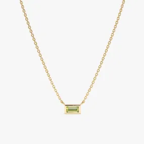 Dainty Peridot Necklace, Teresa