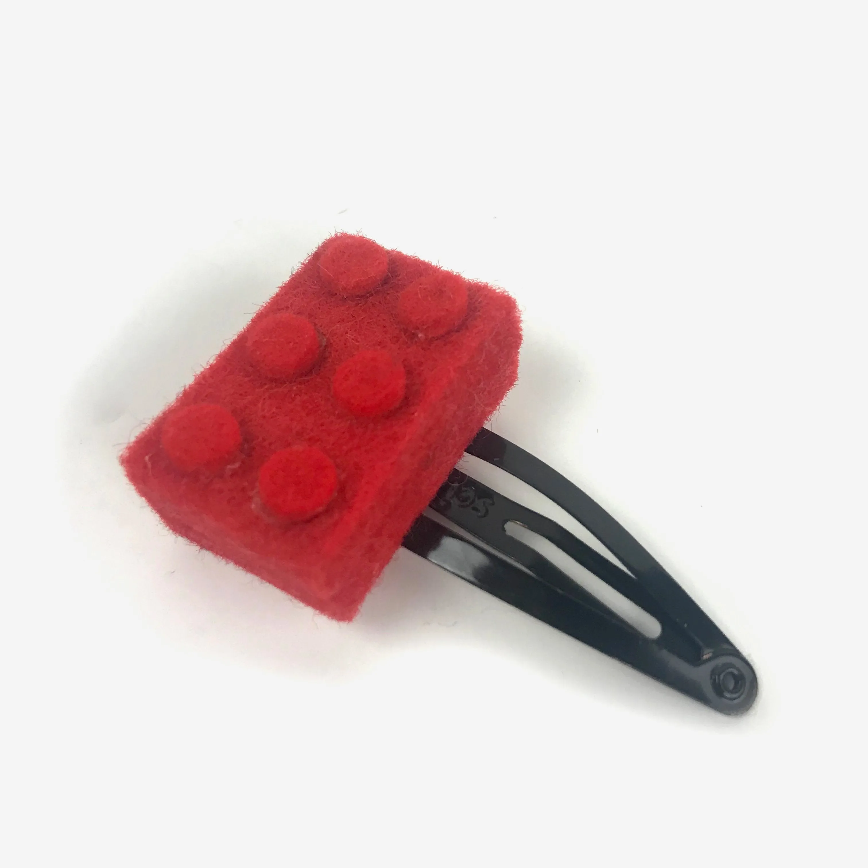 Danielle Gori-Montanelli Barrette: Felt Toy Brick