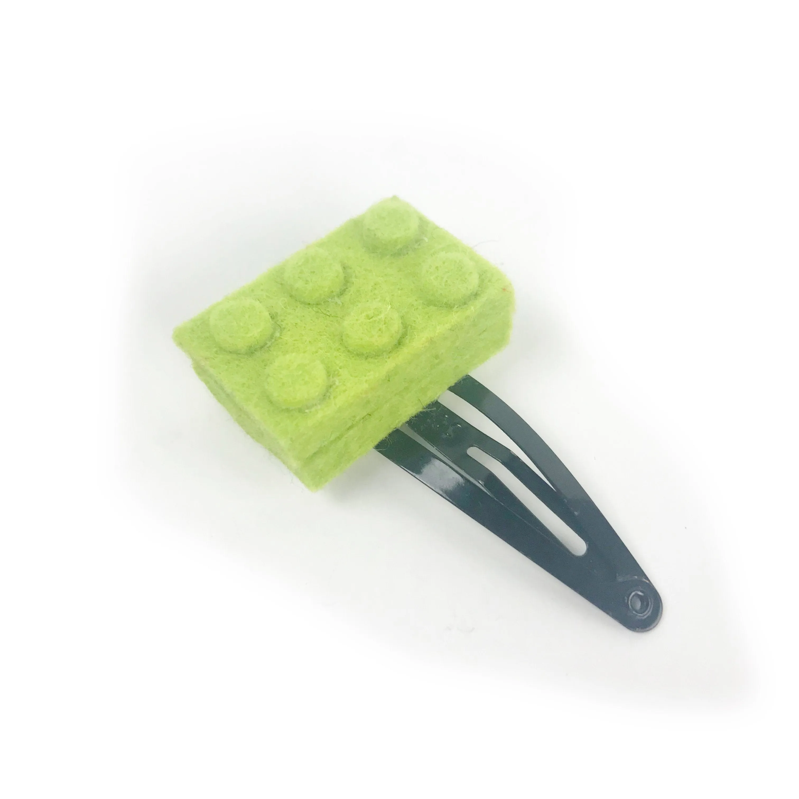 Danielle Gori-Montanelli Barrette: Felt Toy Brick