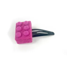 Danielle Gori-Montanelli Barrette: Felt Toy Brick