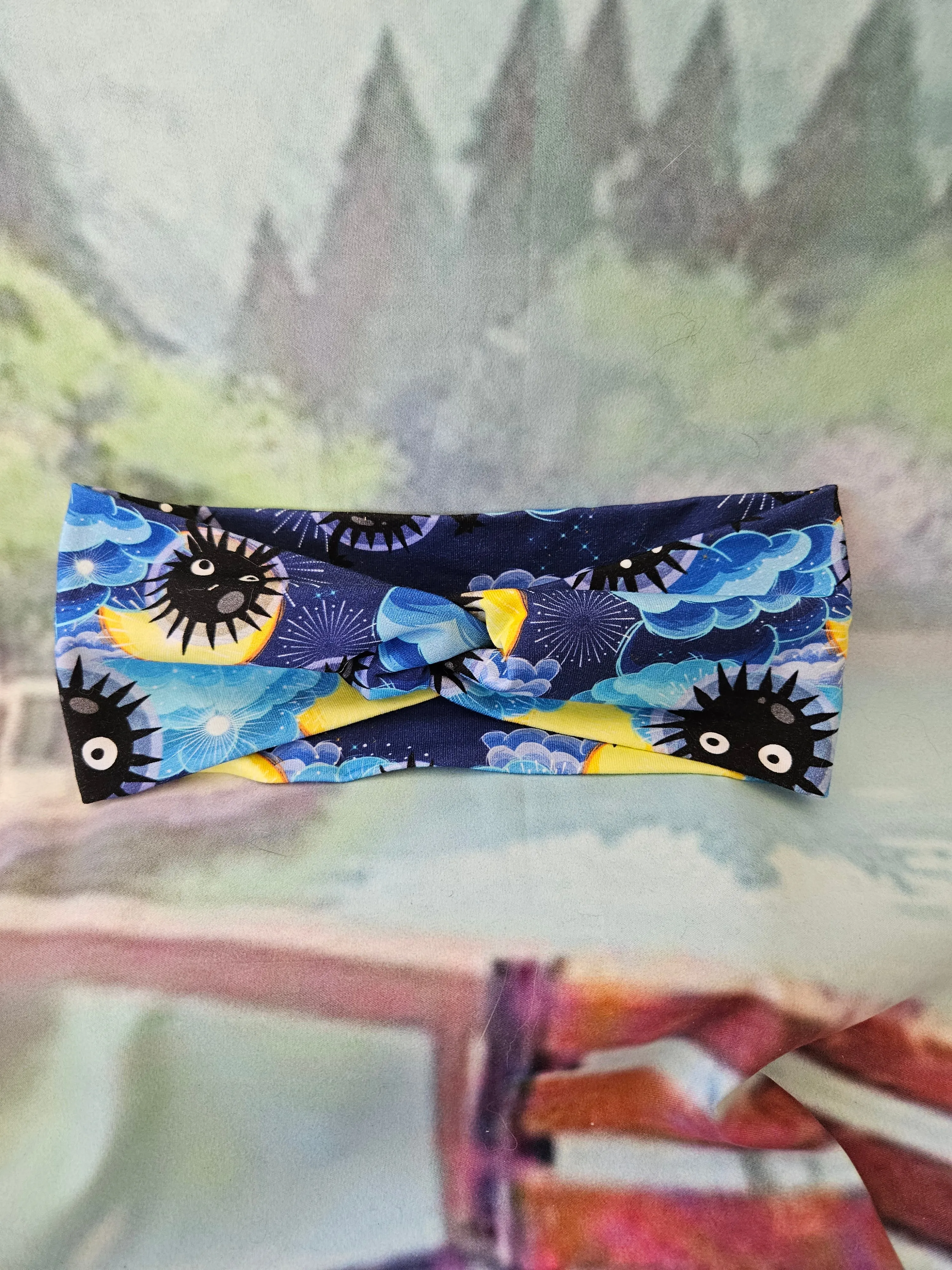 Dark Blue Sprites Twisted Headband