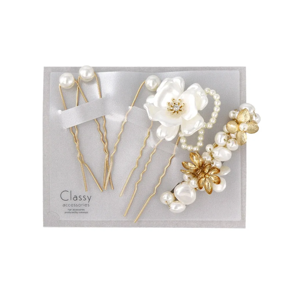 Decorative Hairpin and Barrette Set