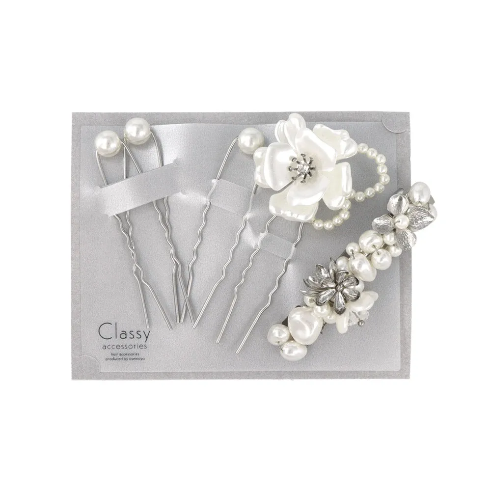 Decorative Hairpin and Barrette Set