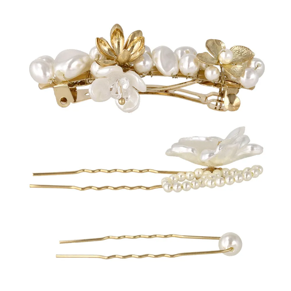 Decorative Hairpin and Barrette Set