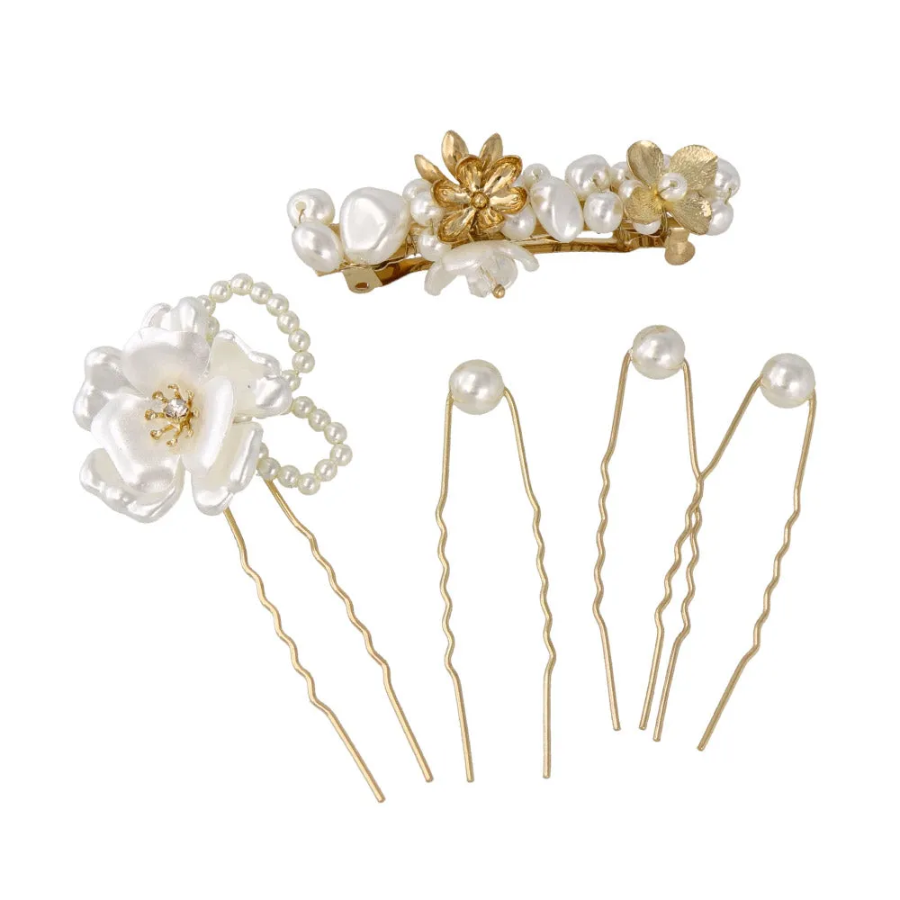 Decorative Hairpin and Barrette Set