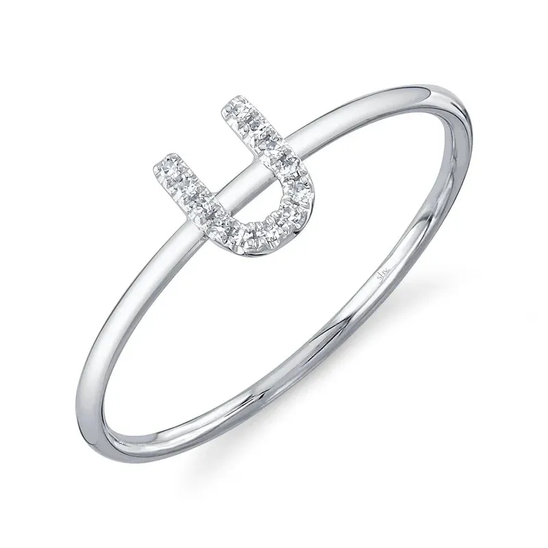 Diamond Initial Ring