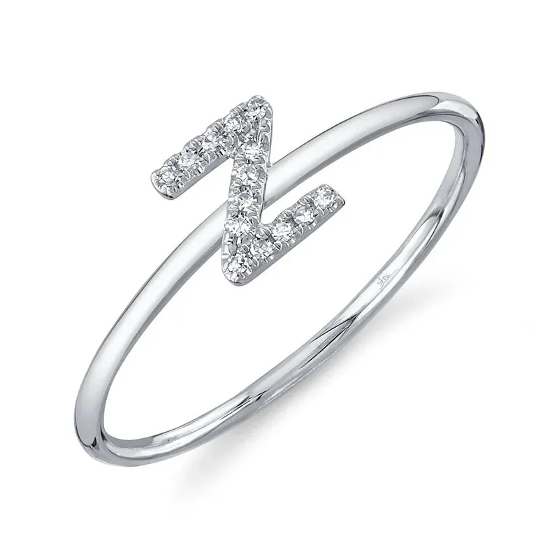 Diamond Initial Ring