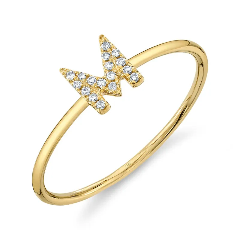 Diamond Initial Ring