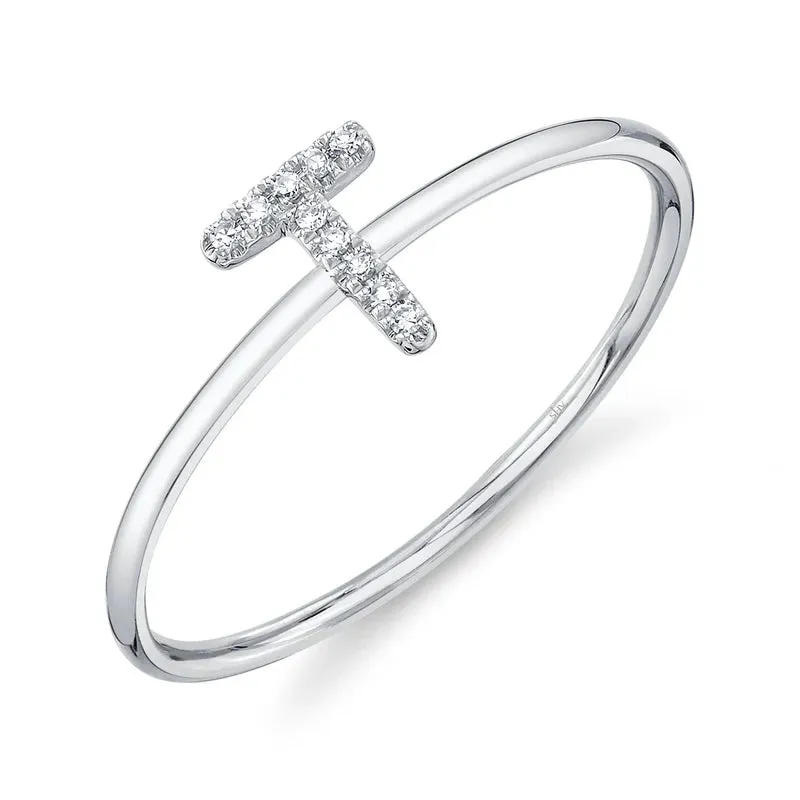 Diamond Initial Ring