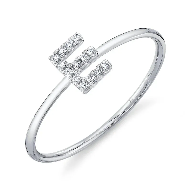 Diamond Initial Ring