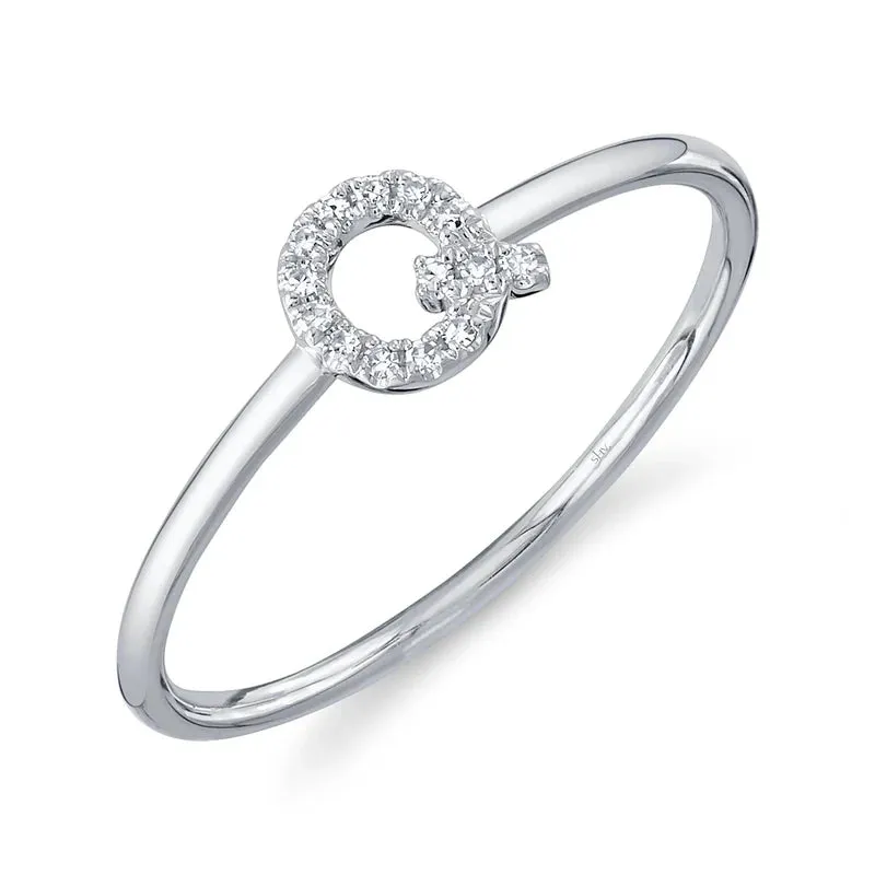 Diamond Initial Ring