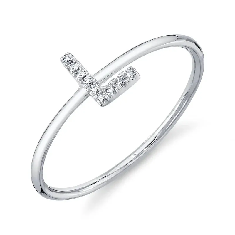 Diamond Initial Ring