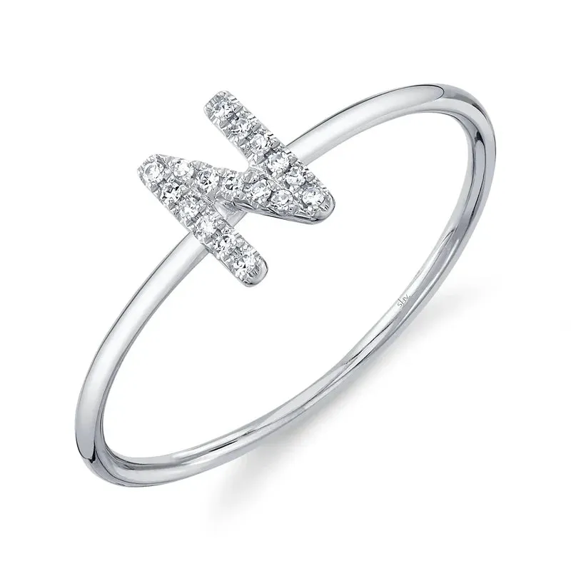 Diamond Initial Ring