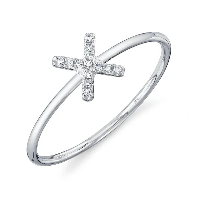 Diamond Initial Ring