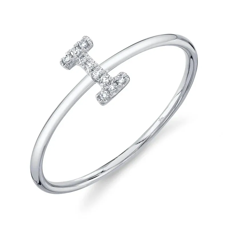 Diamond Initial Ring