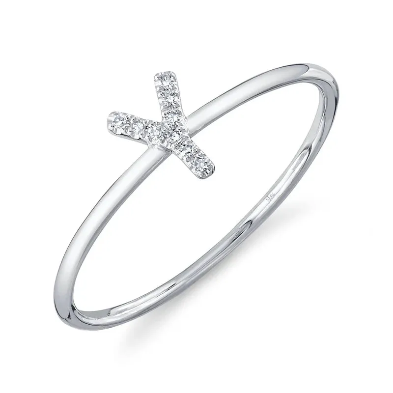 Diamond Initial Ring