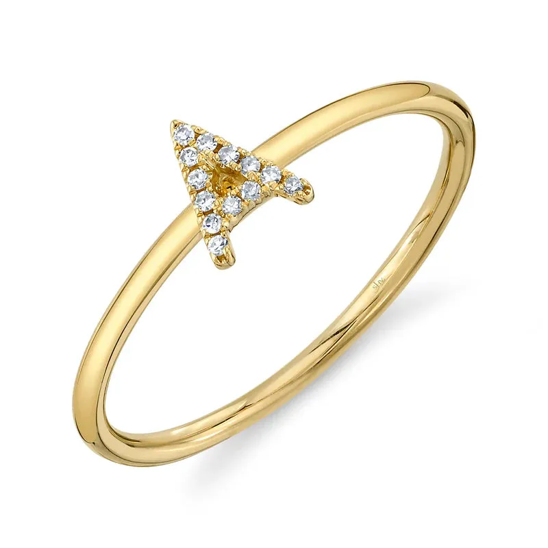 Diamond Initial Ring