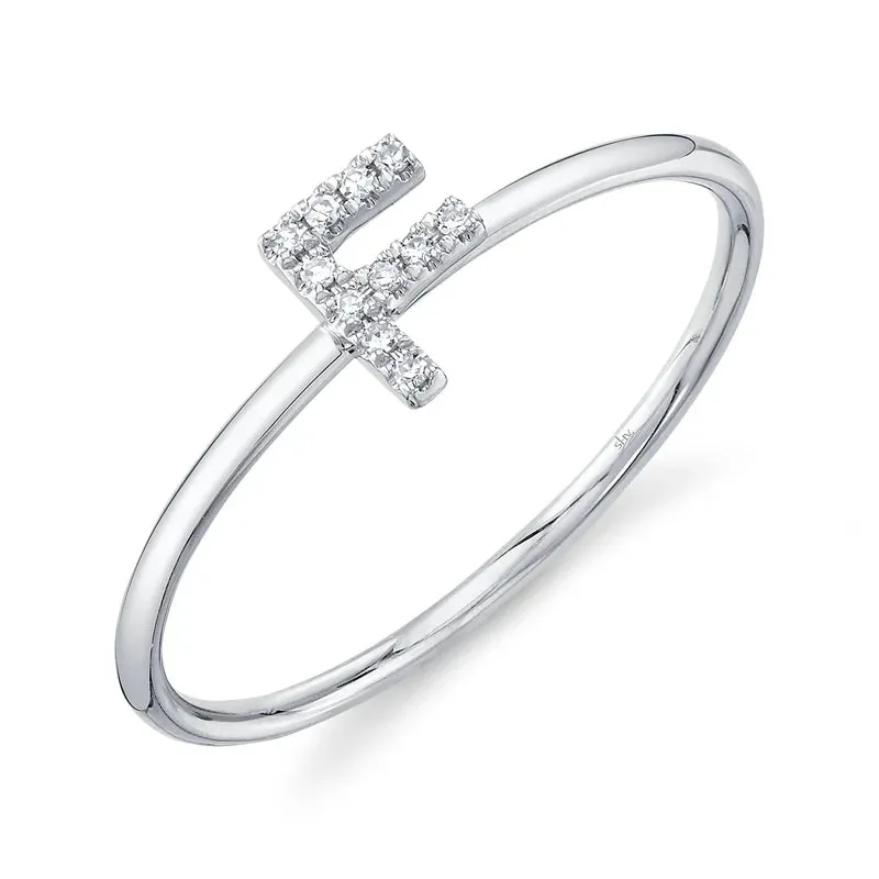 Diamond Initial Ring