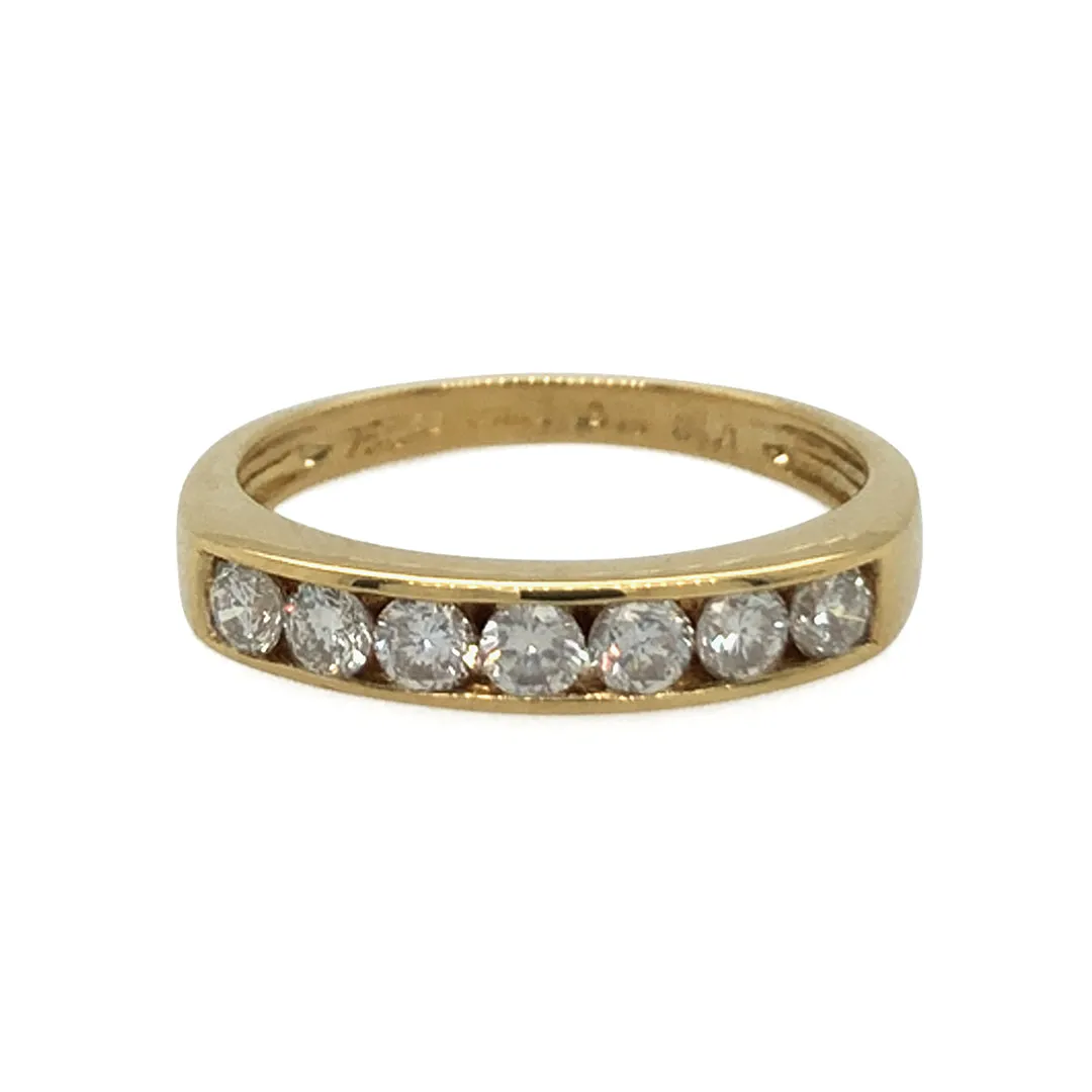 Diamond Set Half Eternity Ring