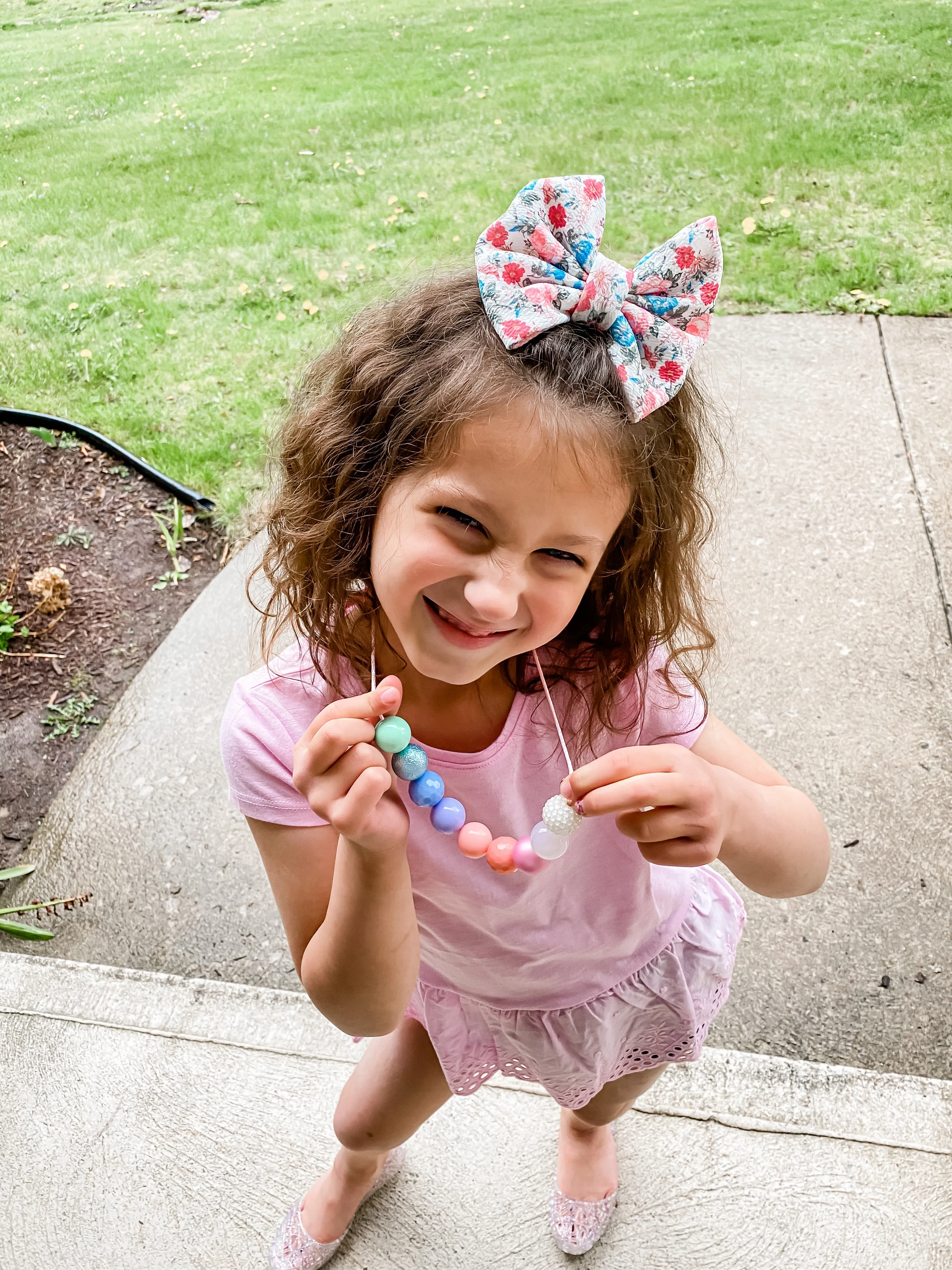 Farmhouse Liverpool Floral Fabric Bow Headband | Hair Clip