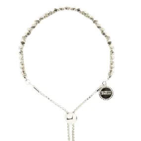 FEARLESS NUGGET ADJUSTABLE BRACELET - SILVER