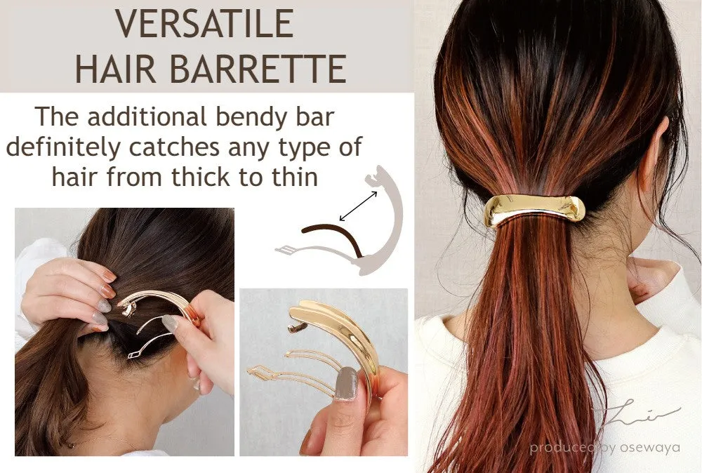 Firm Grip Uneven Metal Barrette