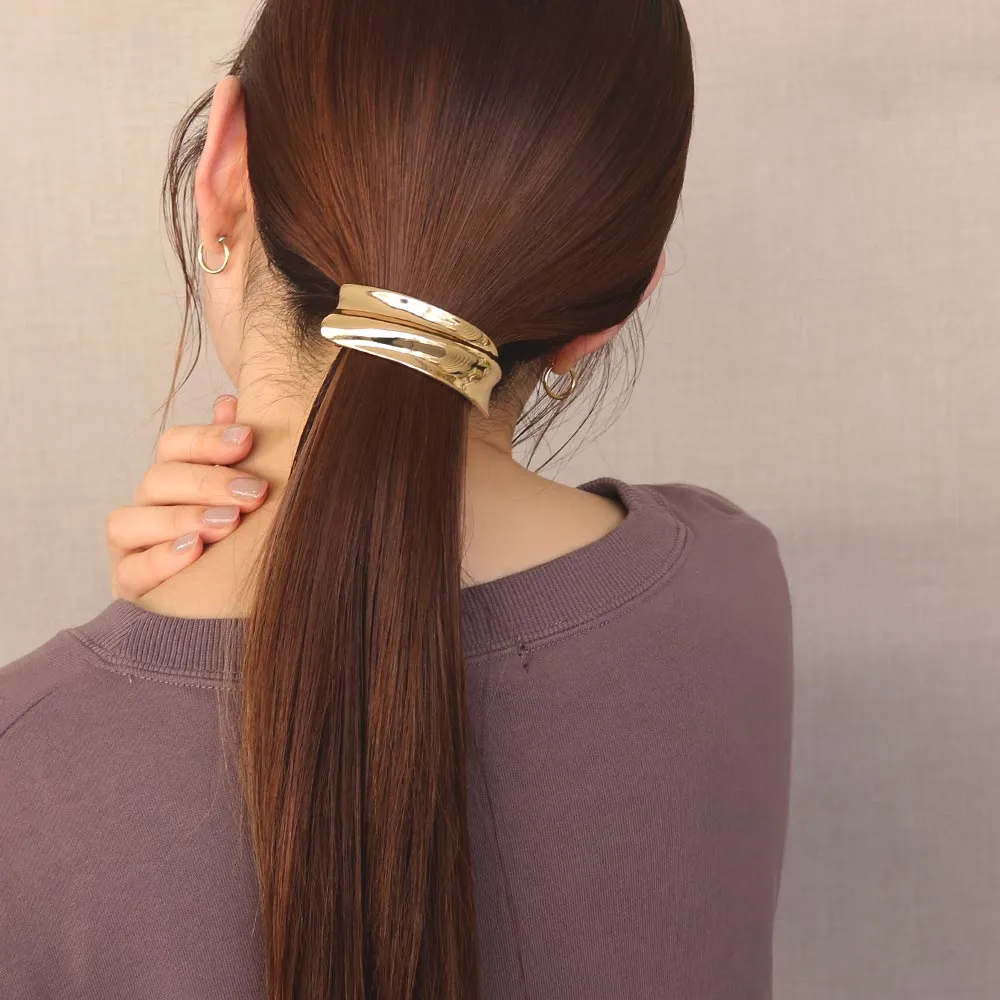 Firm Grip Uneven Metal Barrette