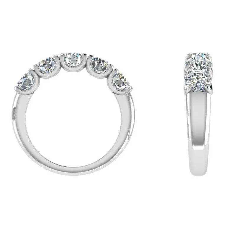 Five Stone Diamond Wedding Ring