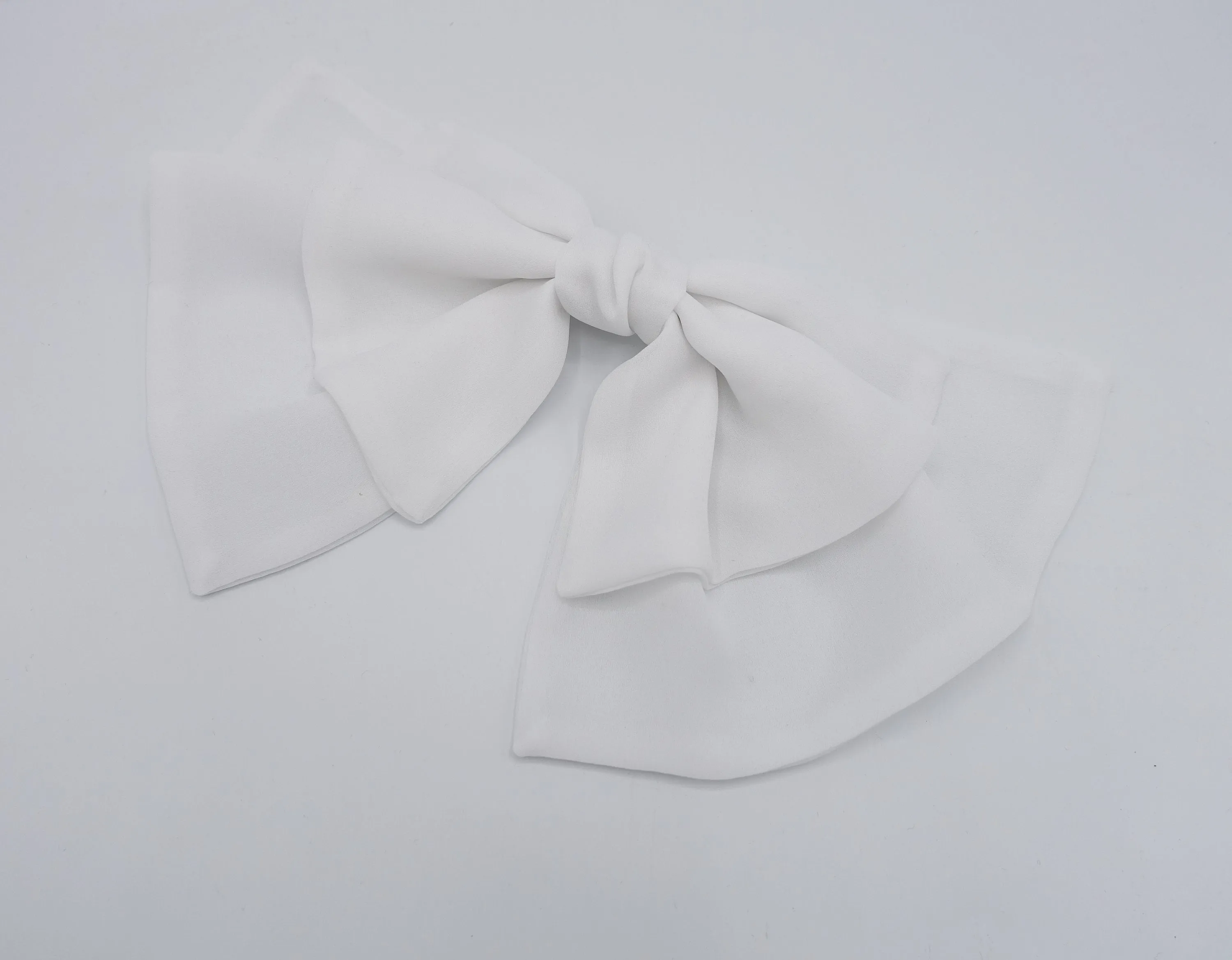 flair hair bow, large hair bow, chiffon hair bow for women