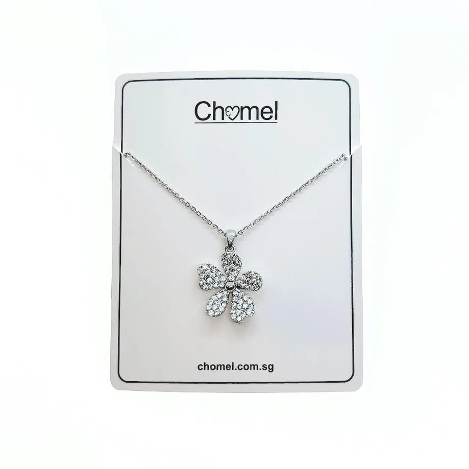 Flower Cubic Zirconia Necklace