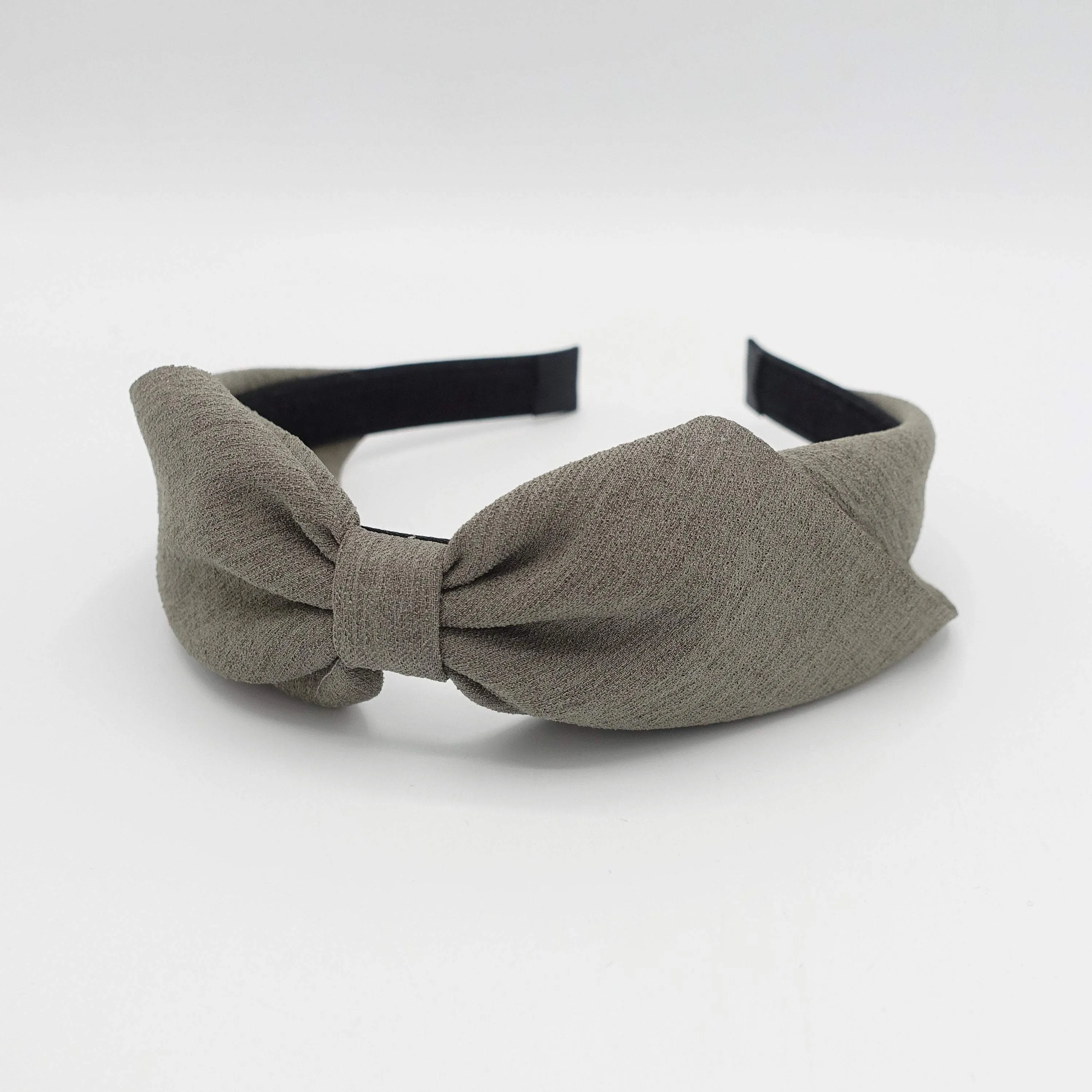 folded hair bow headband for women