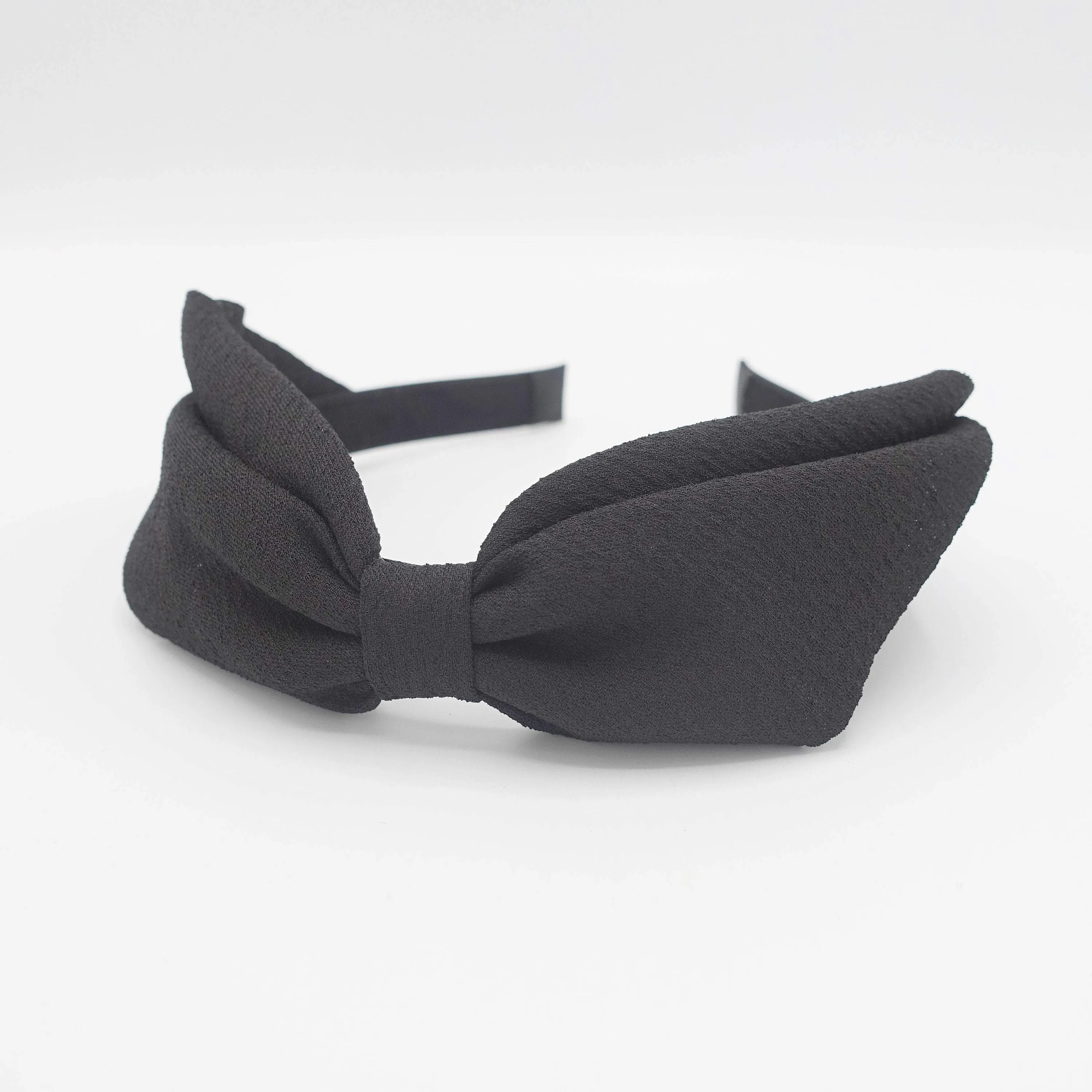 folded hair bow headband for women