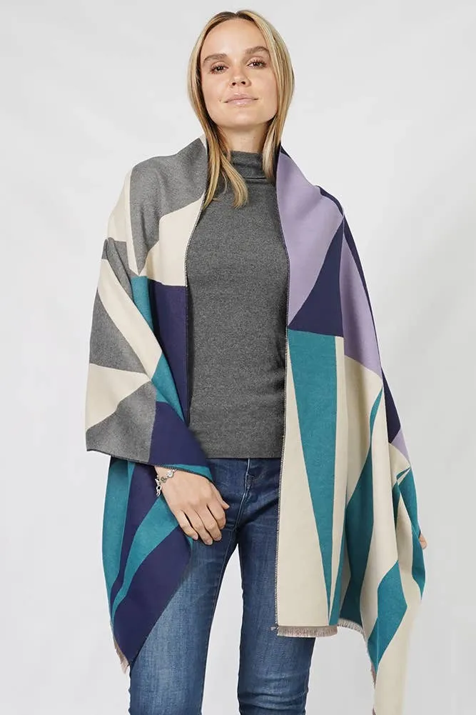 Geometric Pattern Pashmina Winter Scarf