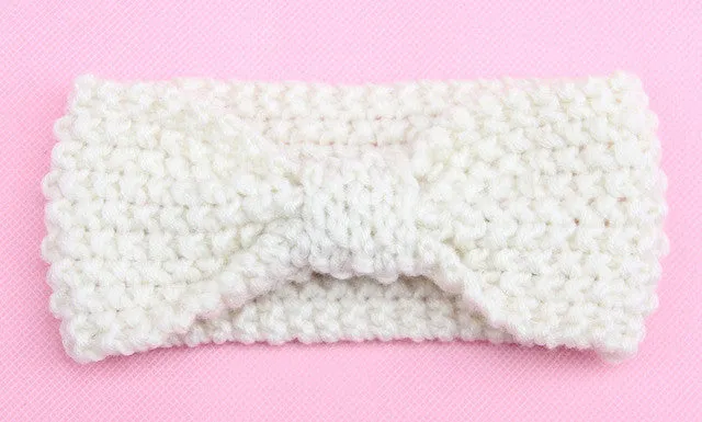 girls kids knit crochet turban headband warm knot headbands hair accessories for children hair head band wrap hairband ornaments