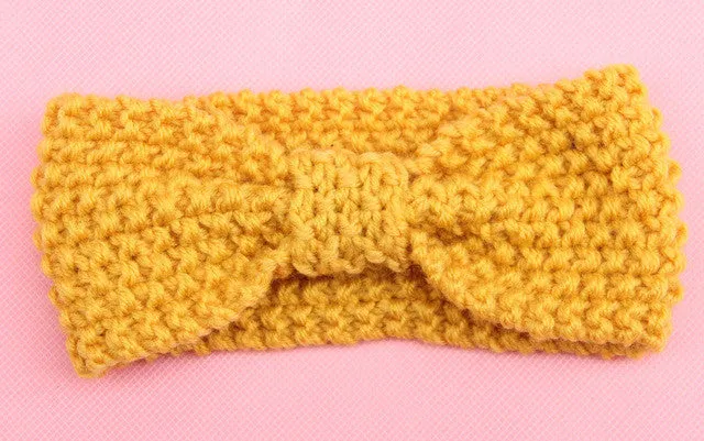 girls kids knit crochet turban headband warm knot headbands hair accessories for children hair head band wrap hairband ornaments