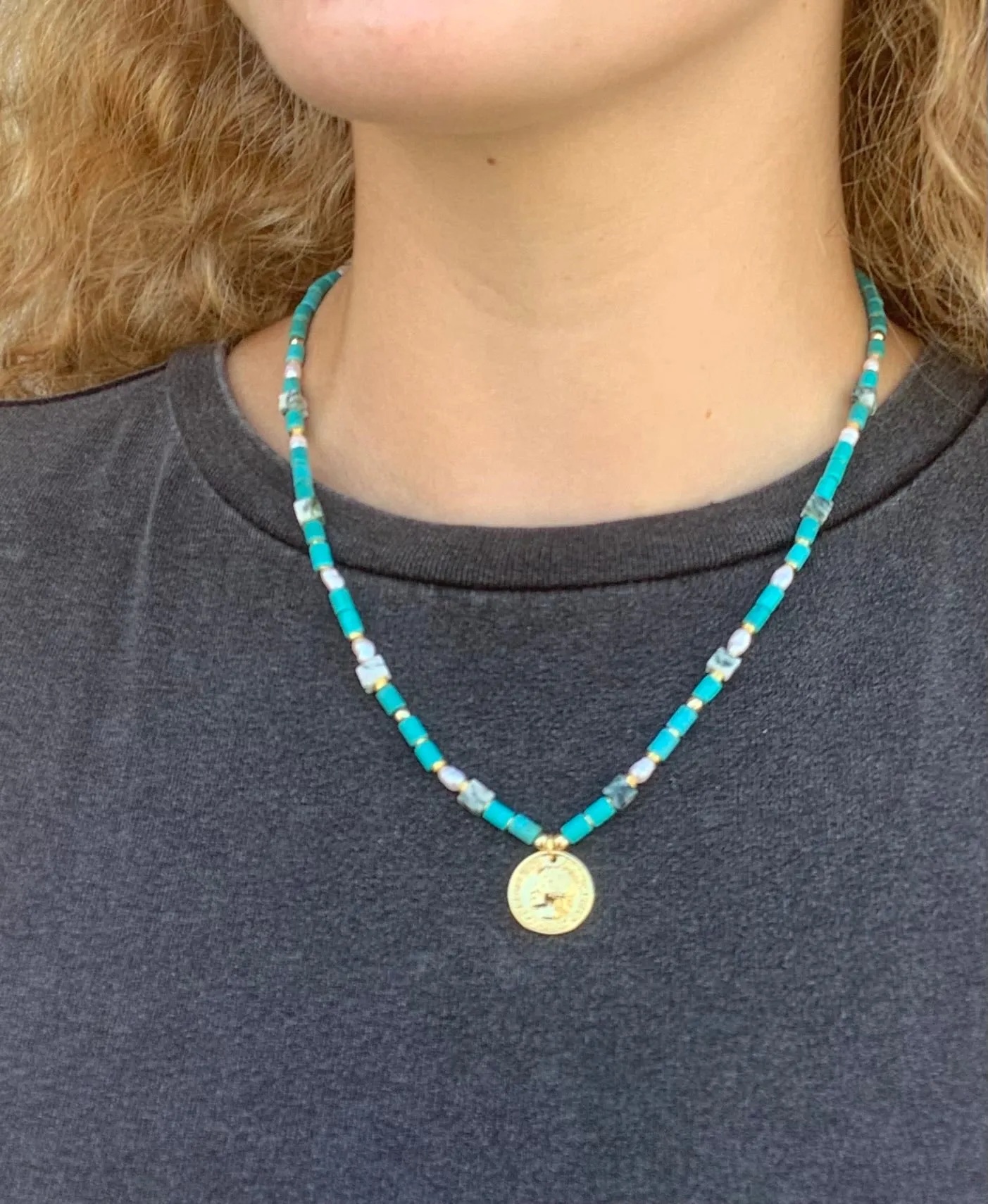 Greek Coin Necklace