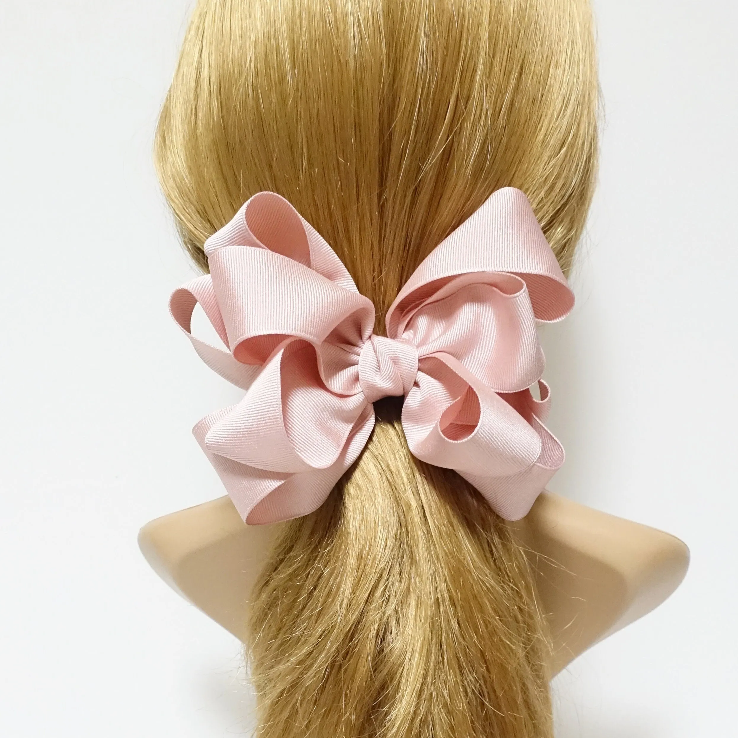 grosgrain 10 wing hair bow barrette flower bow hair accessory for women