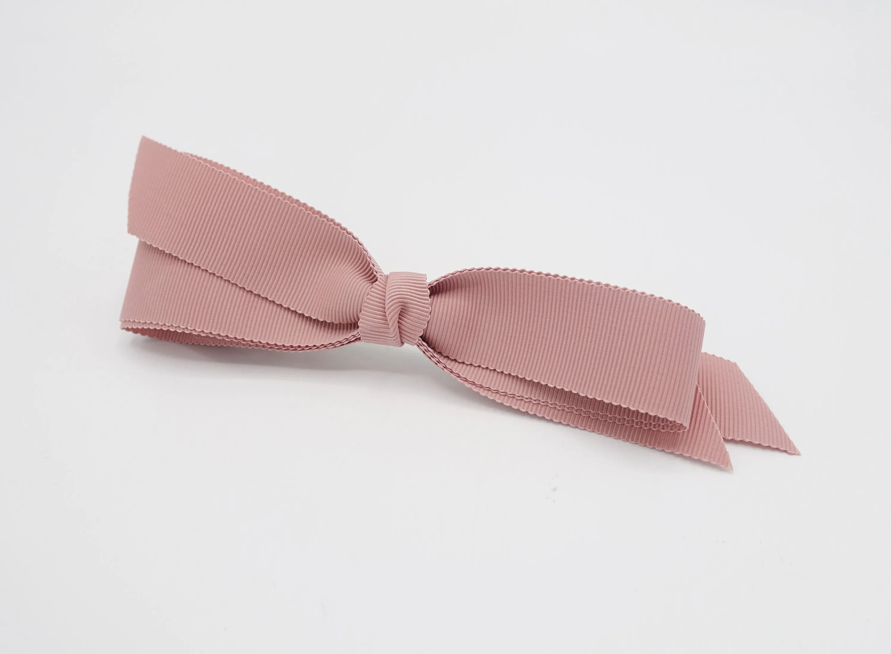 gross grain hair bow narrow ribbon hair accessory for women