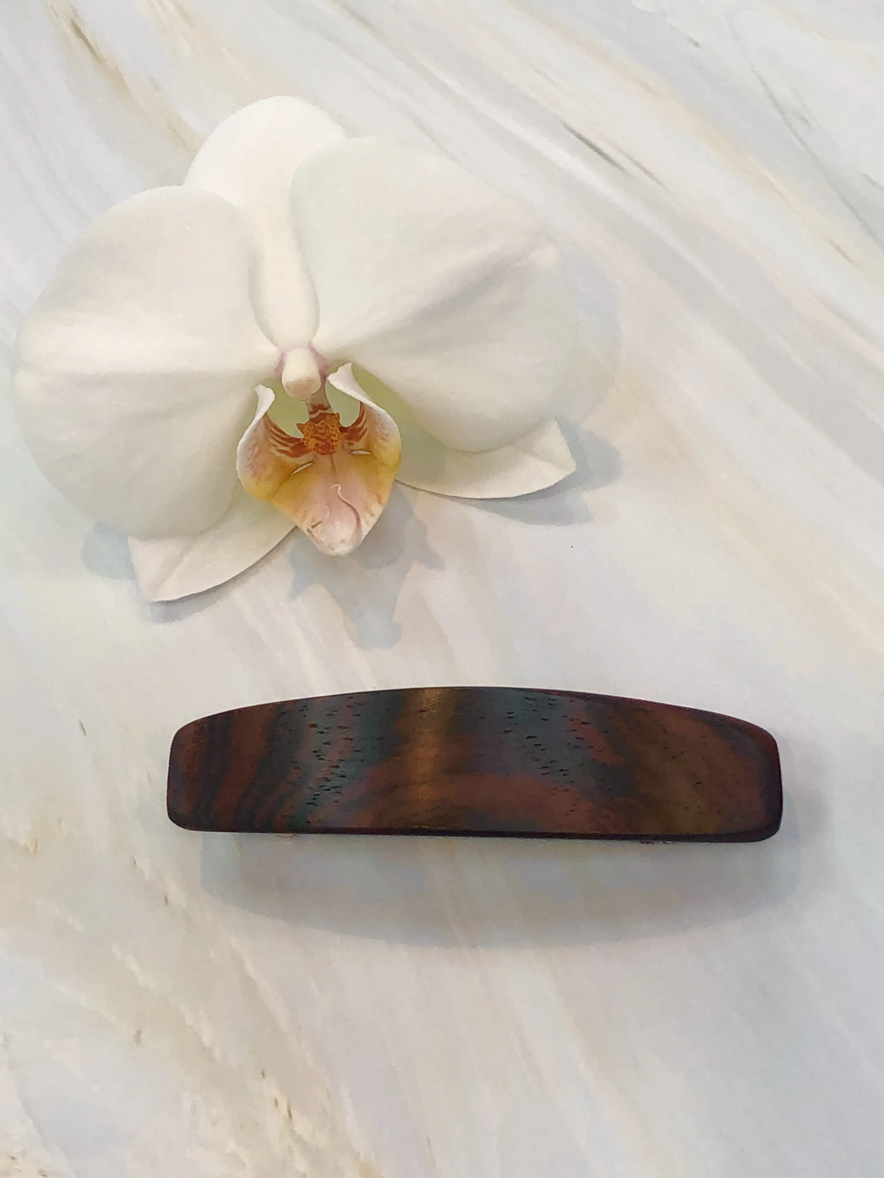 Hair Clip for Women Medium Cocobolo Rosewood Wood Hair Barrette for long hair