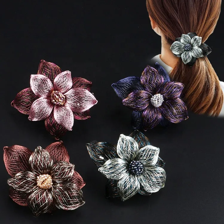 Hair Clip Wire Flower