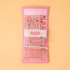 Healed   Self♡ Embellished Hair Pin Set of 6