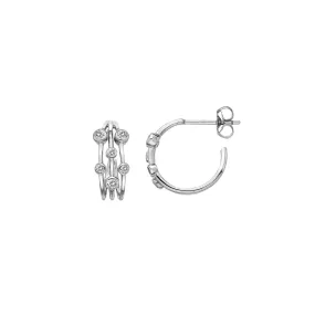 Hot Diamonds Silver Tender Statement Earrings | Sterling Silver