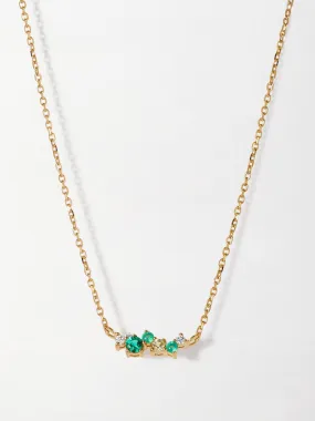 Intuition emerald ray necklace