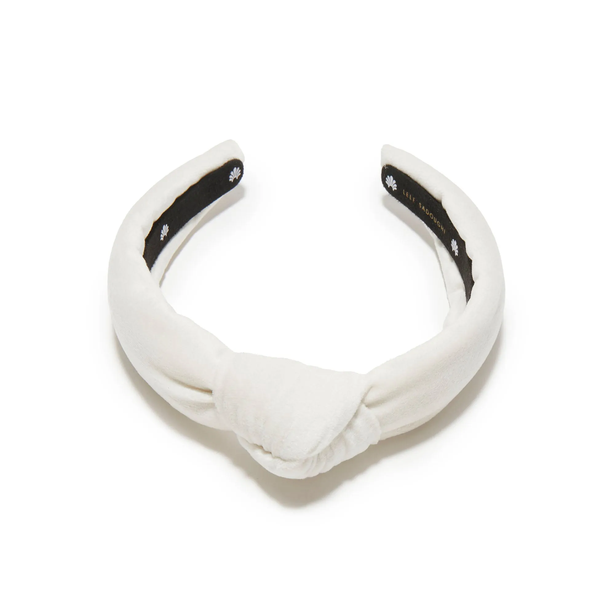 IVORY KIDS VELVET KNOTTED HEADBAND