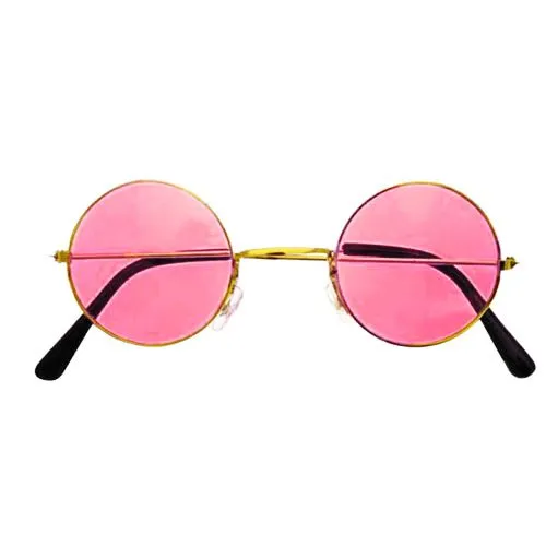 John Lennon Style Hippie Glasses - Pink