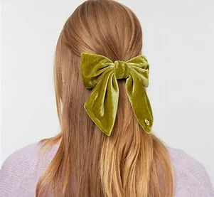 Jumbo Velvet Bow Barrette