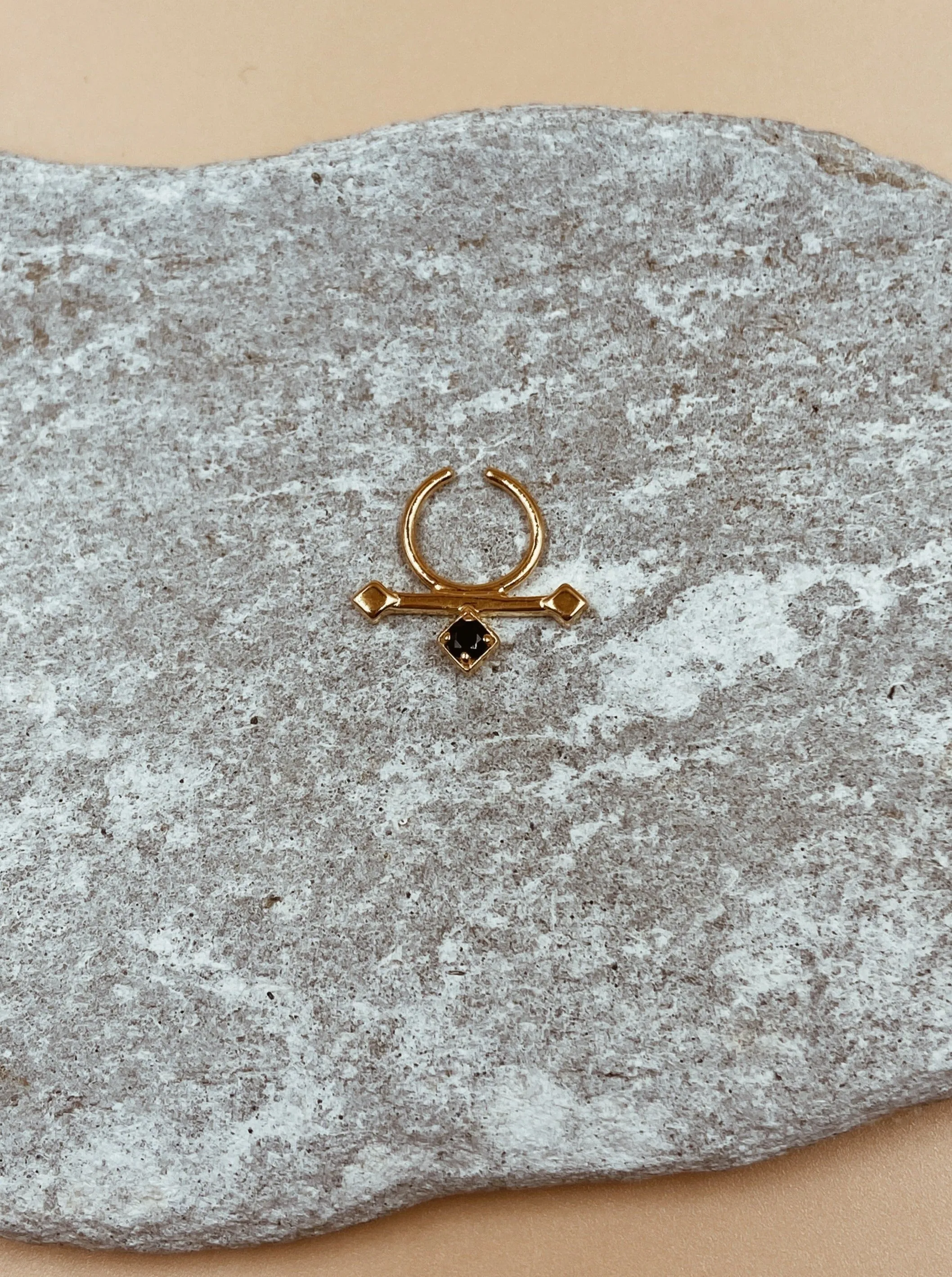 Kappu Combust Faux Septum Ring | 18kt Solid Gold